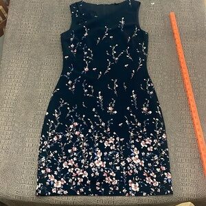 ASH black floral dress size 36 (small)